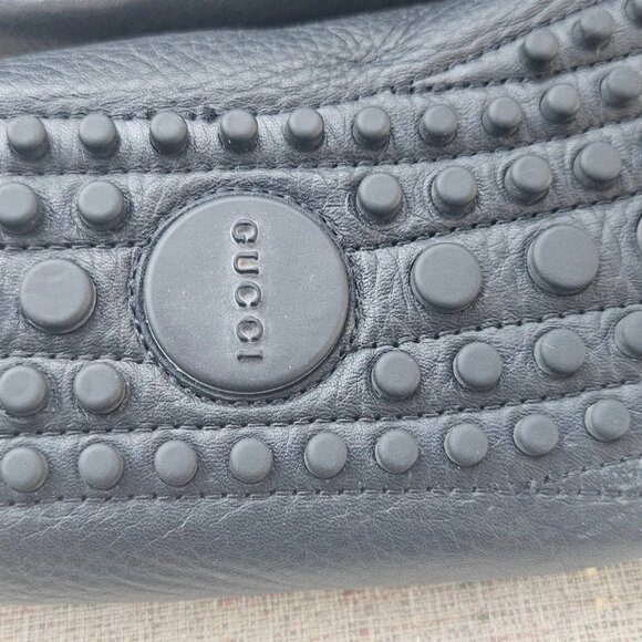 Gucci Men Shoes Slip On Loafer Black Leather Upper Made in Italy Size 40.5 Auth - Picture 11 of 15